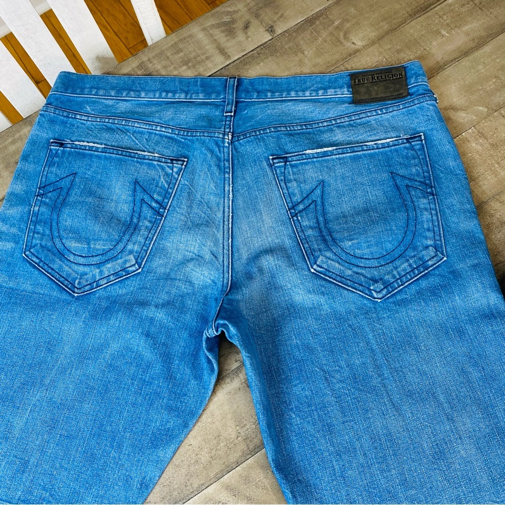 True Religion Bobby Light Washed Jeans Sz 38 X 34 - Picture 6 of 8
